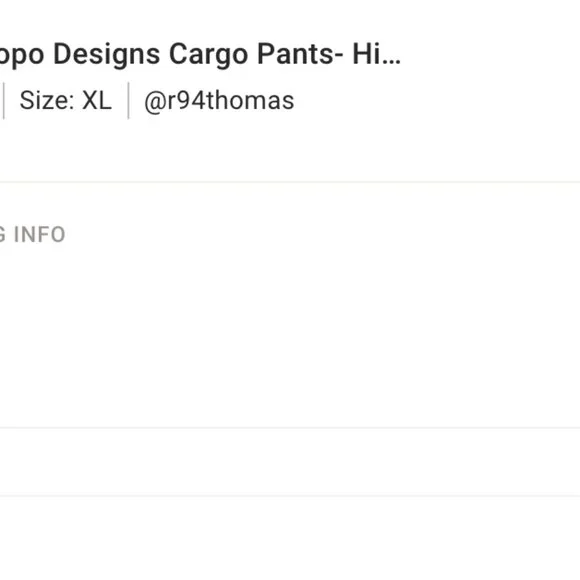 NWT- Topo Designs Cargo Pants- Hike/ Climb- Cargo Army Green- Men’s XL - Picture 7 of 7